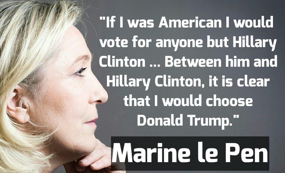 Marine Le Pen Hillary