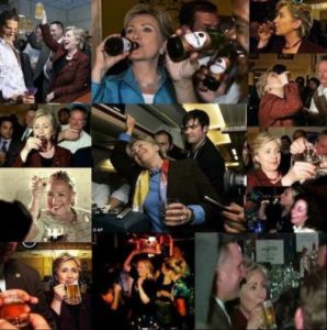 Hillary drunk